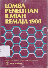 LOMBA PENELITIAN ILMIAH REMAJA 1988