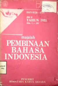 MAJALAH PEMBINAAN BAHASA INDONESIA JILID II