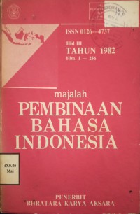 MAJALAH PEMBINAAN BAHASA INDONESIA JILID III