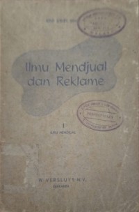 ILMU MENDJUAL DAN REKLAME DJILID 1