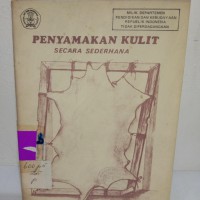 PENYAMAKAN KULIT SECARA SEDERHANA